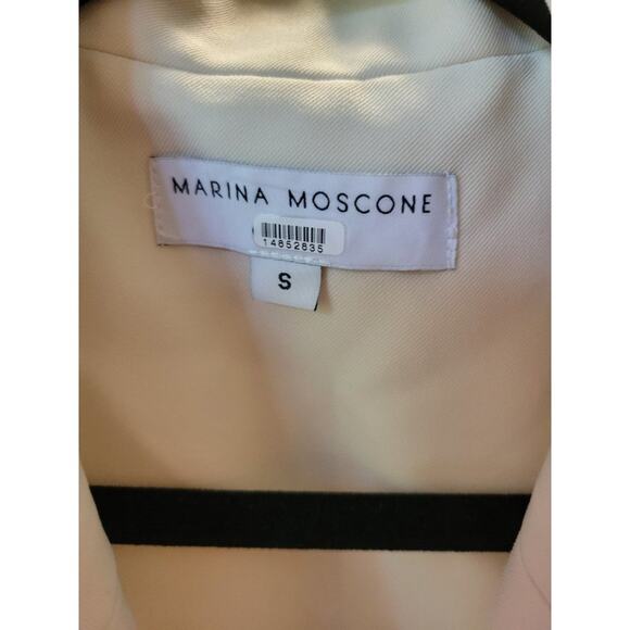 Rent the runway sz small Marina Moscone long wrap vest white color pockets midi - Picture 7 of 7